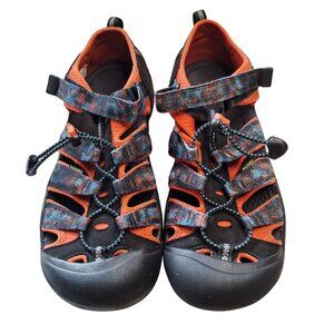 KEEN Mens Washable Closed Toe Sandals Size 8 Orange & Multicolor Pattern Adjusta